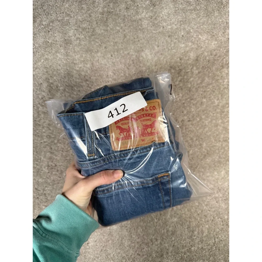 Levi's 541 Athletic Taper Men's 38x32 Blue Denim Jeans Medium Wash Stretch
